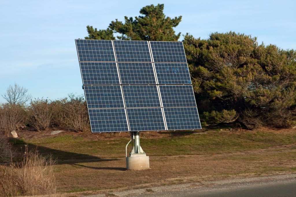 Solar Panel in yard