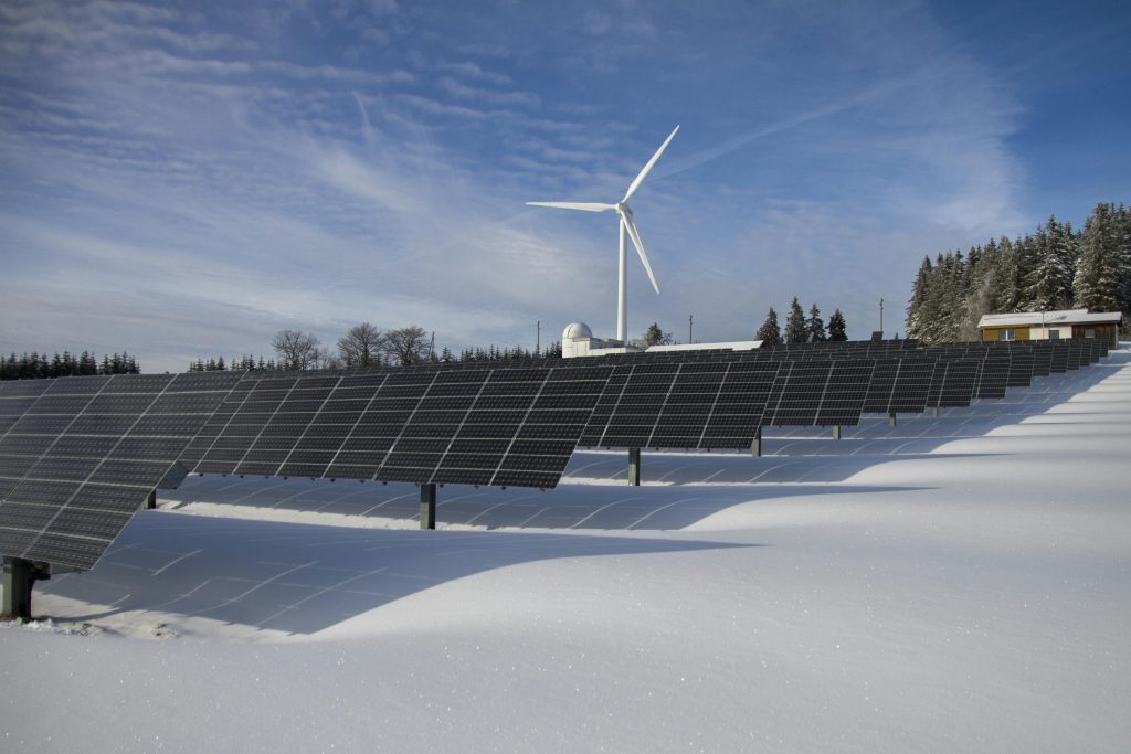 Solar Panel and wind turbine