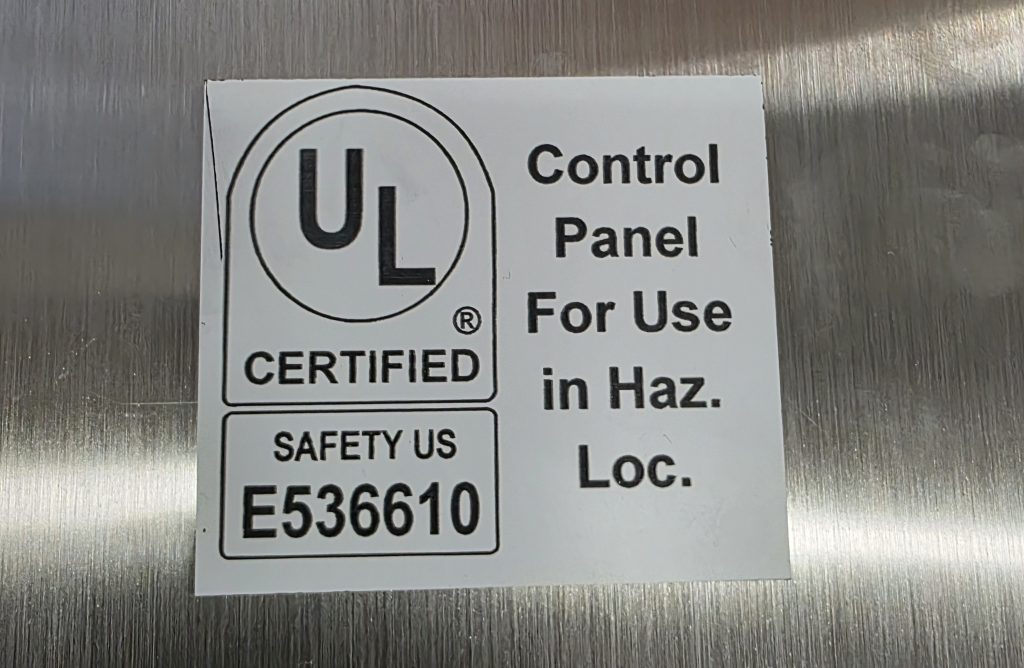 UL Certified Tag