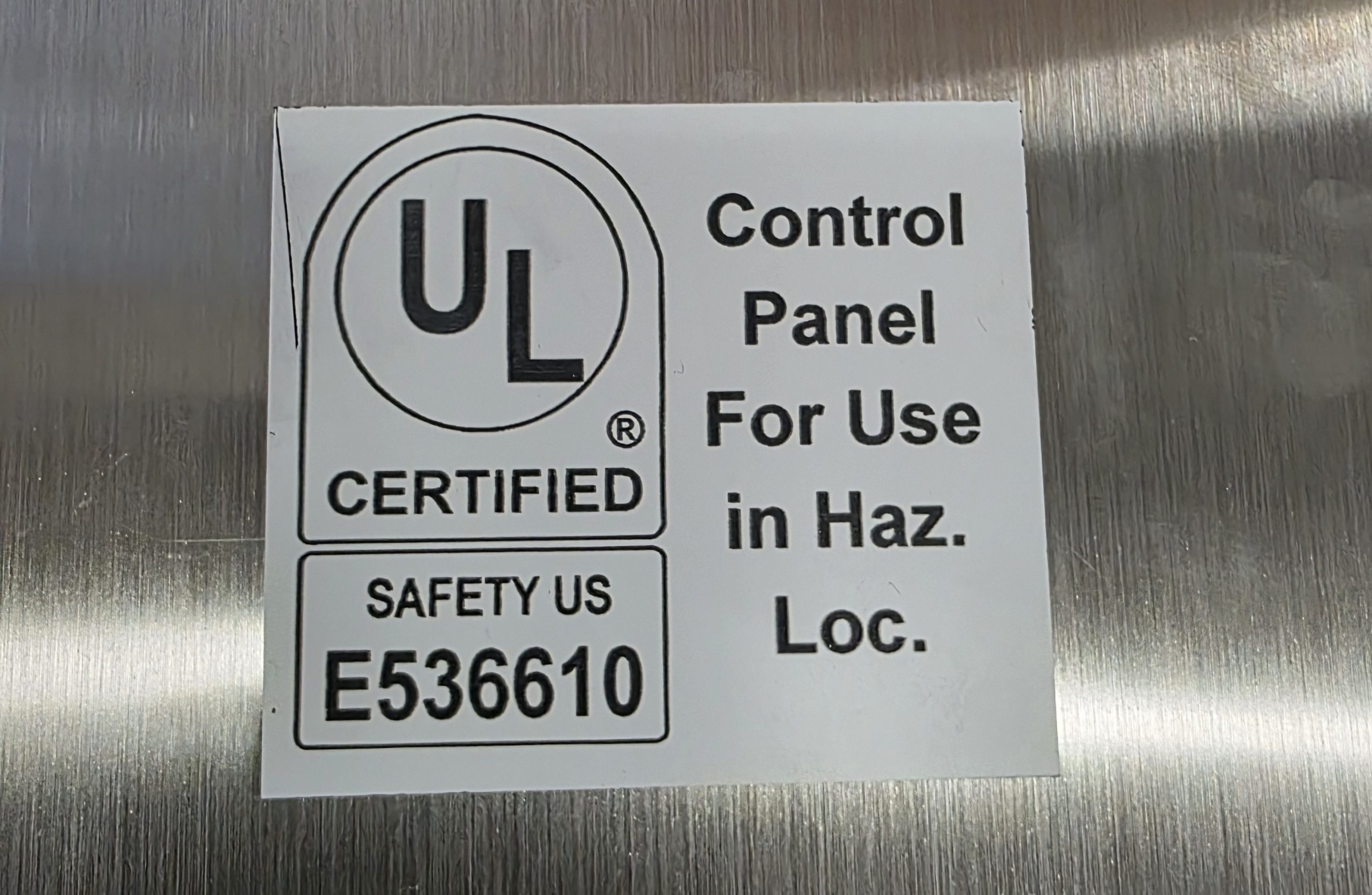 UL Certified Tag