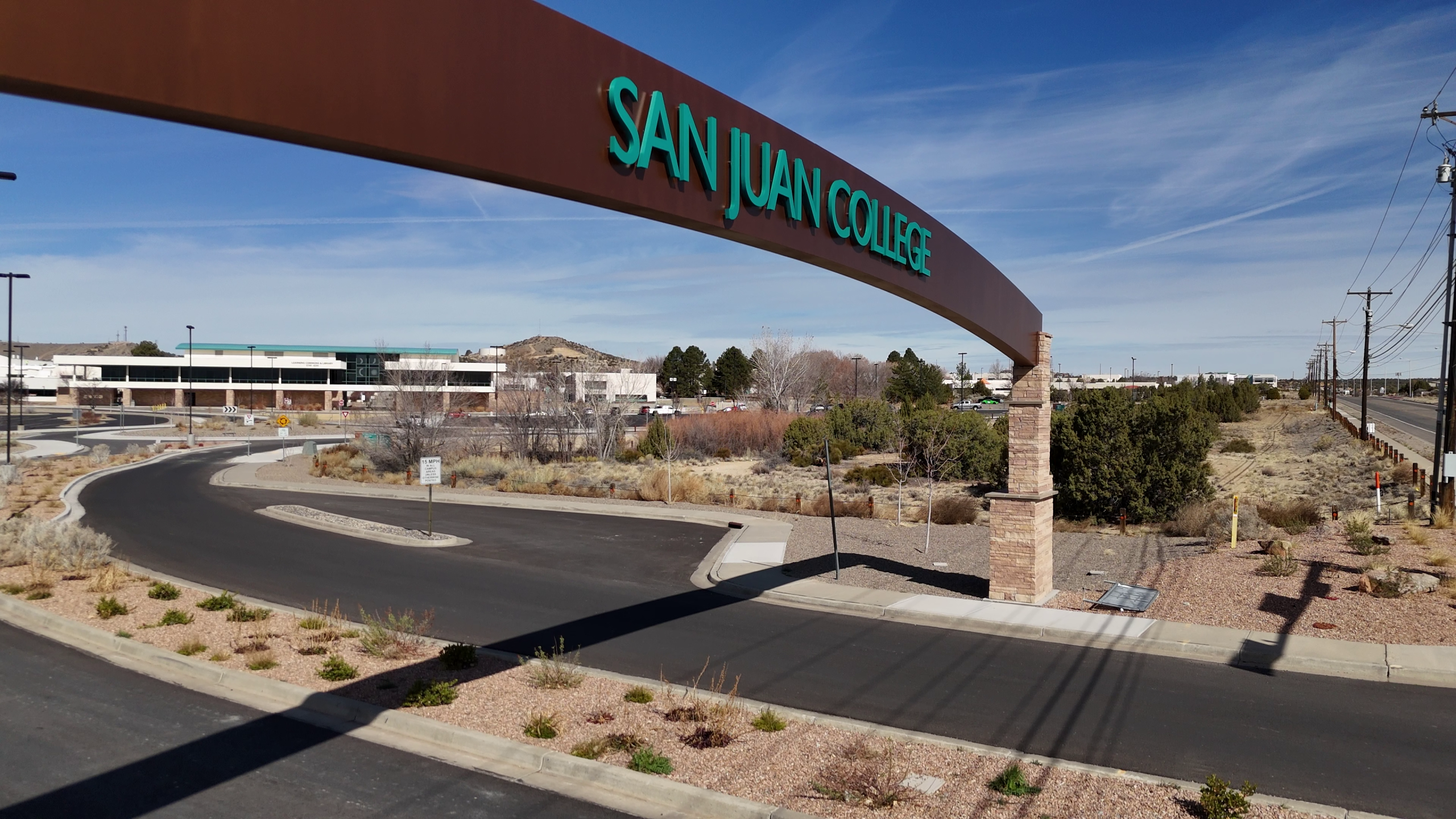 San Juan College Front Sign